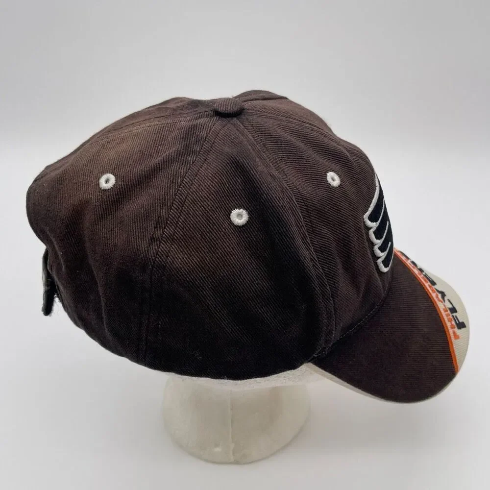 NHL Philadelphia Flyers TWINS ENTERPRISE Hat Men's One Size Brown Beige Cotton